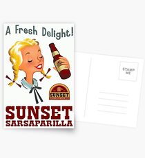 A Fresh Delight! - Sunset Sarsaparilla Poster (Fallout New Vegas) Postcards