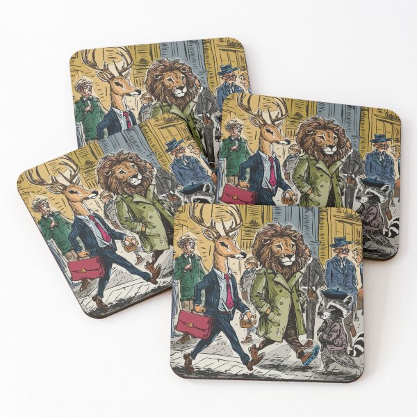 Item preview, Whimsical Illustration Of City Animals  designed and sold by LeftImpressed.