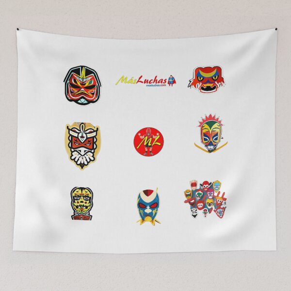 Item preview, Sticker Wrestling and Other Accessories Template - Más Luchas P-14 designed and sold by masluchas.