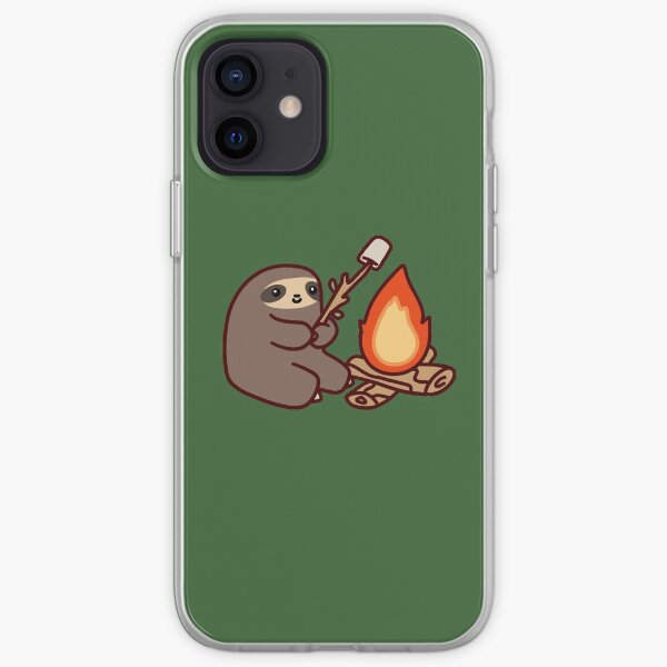 Campfire Sloth iPhone Soft Case