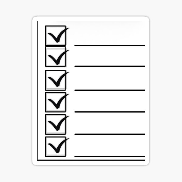 Vista previa del artículo con la obra «Lista de verificación de estética», diseñado y vendido por TriForceDesign.