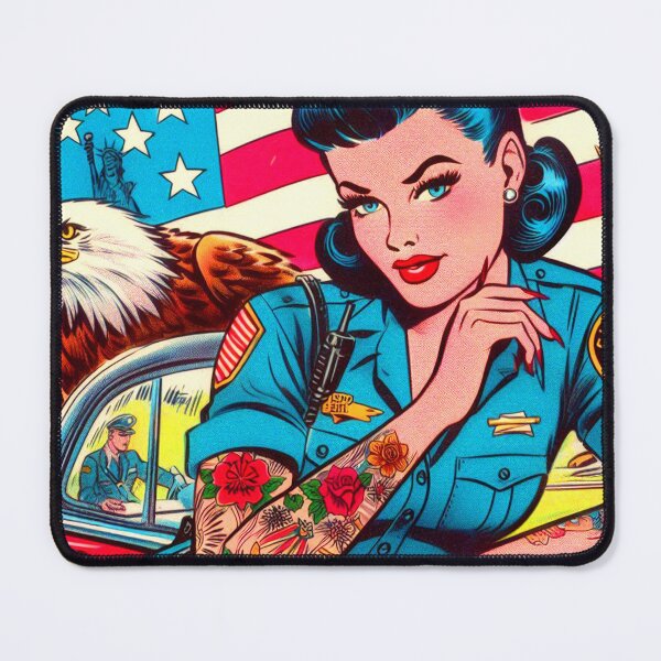 Item preview, chica cómica del tatuaje americano designed and sold by PulpVintage.
