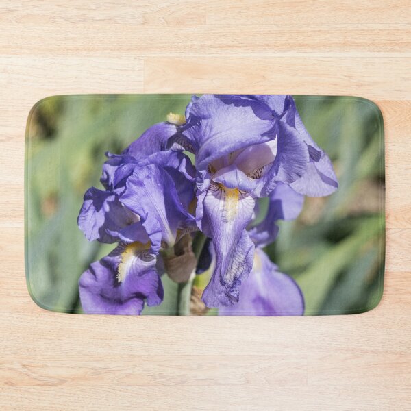 Item preview, German Iris Blooms in Bold Purple Silk designed and sold by Georgia Mizuleva.