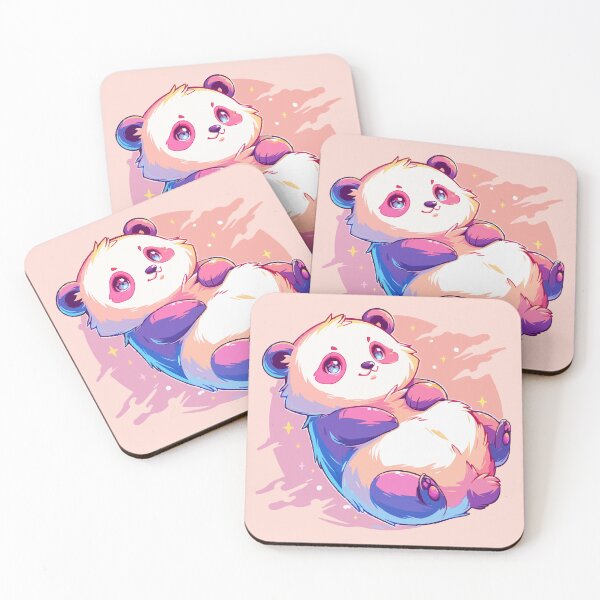 Item preview, Happy panda with vivid colors designed and sold by etherElric.