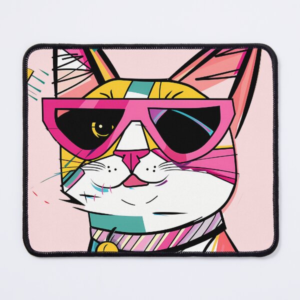Item preview, Colorful happy cat with sunglasses designed and sold by mando24895.