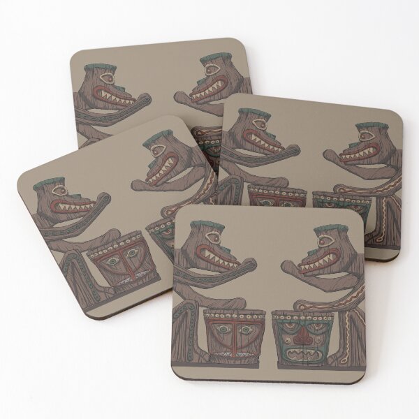 Item preview, Enchanted Tiki Monkey Drummers designed and sold by AVconceptdesign.