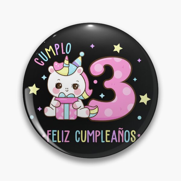 Item preview, Three years shining with our birthday unicorn! designed and sold by amahechoamano.