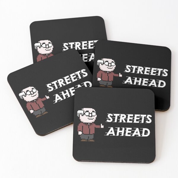 Item preview, Streets Ahead with Pixel Pierce - White Text designed and sold by TalosDesigns.