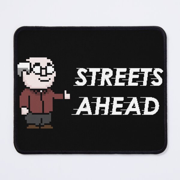 Item preview, Streets Ahead with Pixel Pierce - White Text designed and sold by TalosDesigns.