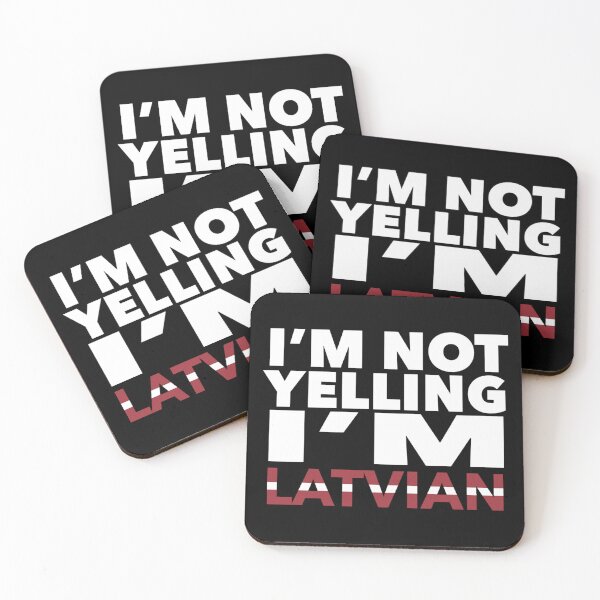 Item preview, Latvian present - i'm not yelling, i'm Latvian - Latvian gifts - Latvian flag - Latvian Gift - Latvian Decor - Latvia designed and sold by babaorum.