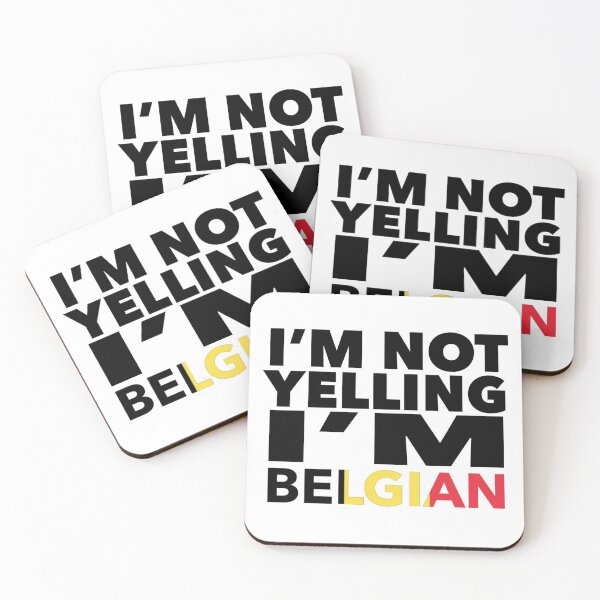 Item preview, Belgian present - i'm not yelling, i'm Belgian - Belgian gifts - Belgian flag - Belgian Gift - Belgian Decor - Belgium designed and sold by babaorum.