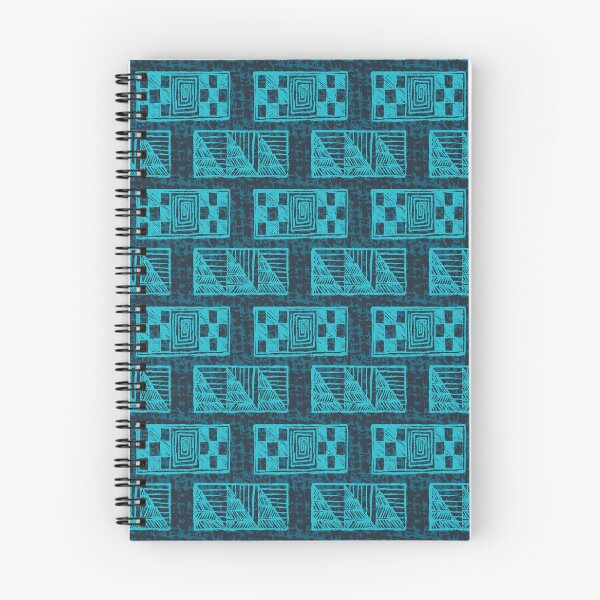 Item preview, Tribal squares in turquoise designed and sold by Goddessart.