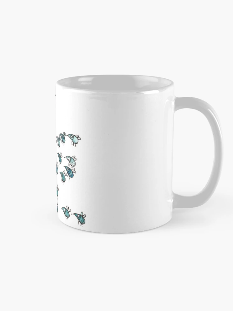 Thumbnail 3 of 6, Coffee Mug, Insect Swarm - Insect Pattern - Pattern - Fly designed and sold by JunieMond.