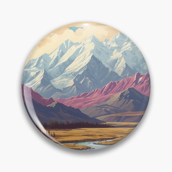 Item preview, Denali National Park USA Vintage Travel Tourism  designed and sold by TravelersGems.