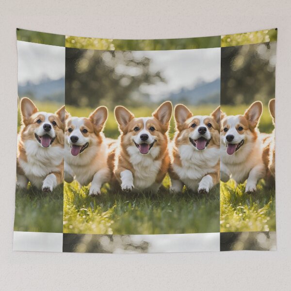 Item preview, Whimsical Corgis designed and sold by Lorets-Designs.