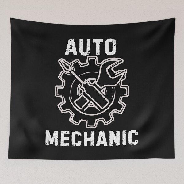 Item preview, Black and White Auto Mechanic Design designed and sold by AlienOccupation.