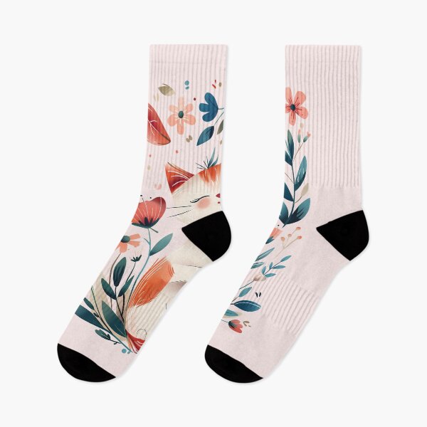Item preview, Happy White cat surrounded by colorful flowers peacefully designed and sold by mando24895.