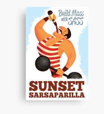 Build Mass mit Sass - Sonnenuntergang Sarsaparilla Poster (Fallout New Vegas) Leinwanddruck