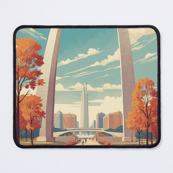 Item preview, Gateway Arch National Park USA Vintage Travel Tourism  designed and sold by TravelersGems.