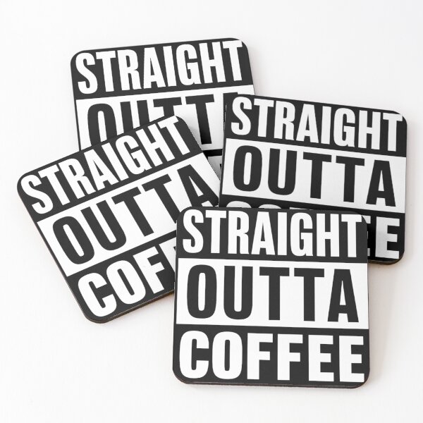 Item preview, Straight Outta Coffee Black and White designed and sold by aprilsims.