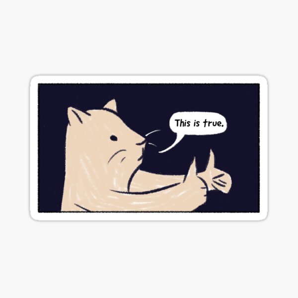"This is true" Approving Squirrel Sticker