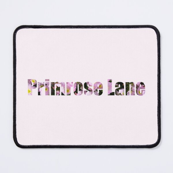 Item preview, Primrose Lane Street Name gift with pink primrose background designed and sold by TheMugDirectory.