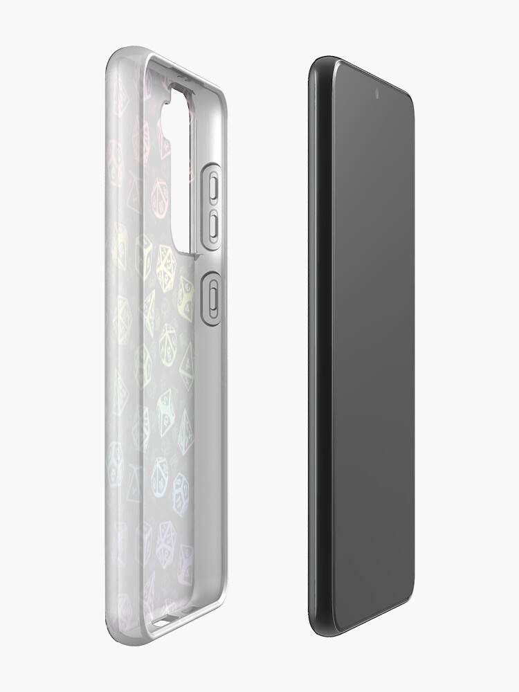 Alternate view of D20 Dice Set Pattern (Rainbow) Case & Skin for Samsung Galaxy