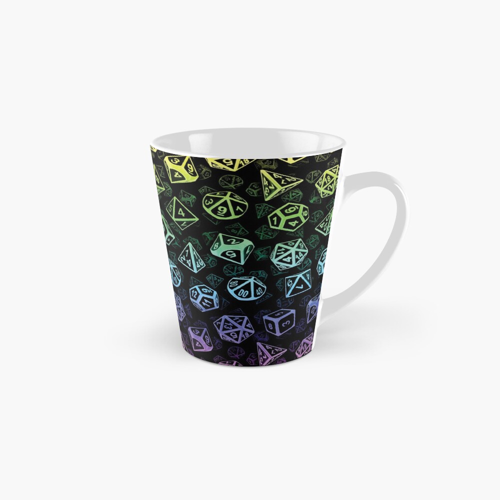 D20 Dice Set Pattern (Rainbow) Mug