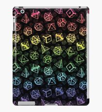 D20 Dice Set Pattern (Rainbow) iPad Case/Skin