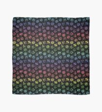 D20 Dice Set Pattern (Rainbow) Scarf