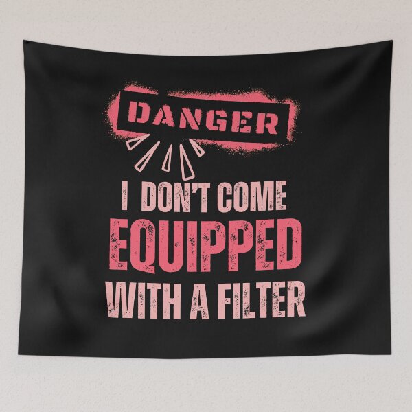 Item preview, Funny Sarcastic Pink Distressed Danger Design designed and sold by AlienOccupation.