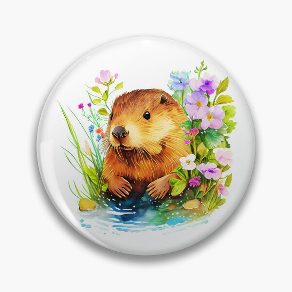 Item preview, Watercolor Beaver designed and sold by TheAnimalZ00.