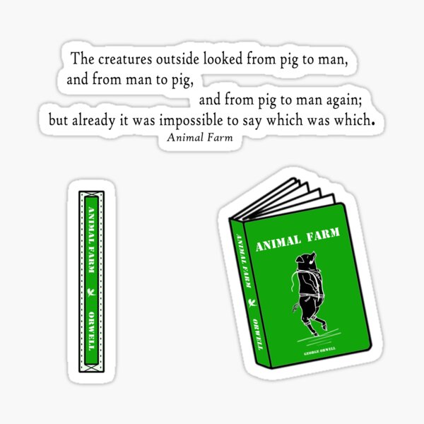 Item preview, Animal Farm Book Sticker Set designed and sold by Madelyn Craig.
