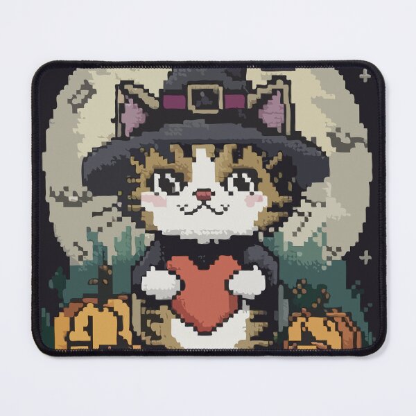 Item preview, Cross Stitch Kawaii Halloween Kitten designed and sold by LeftImpressed.