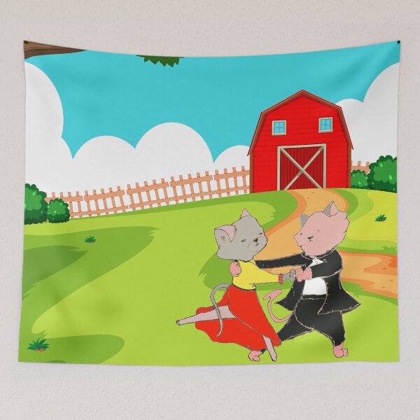 Item preview, This montage of cats dancing in the field is beautiful designed and sold by glauco54.