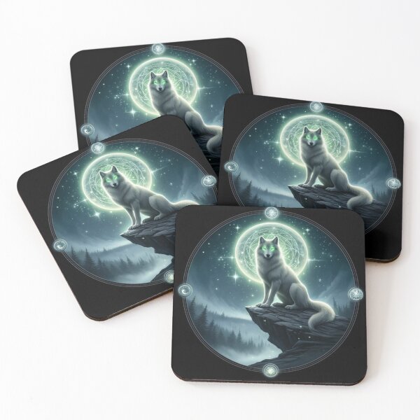 Item preview, Spirit Wolf on Mountain Fog and Trees Moon designed and sold by Kahmarr Tyler.