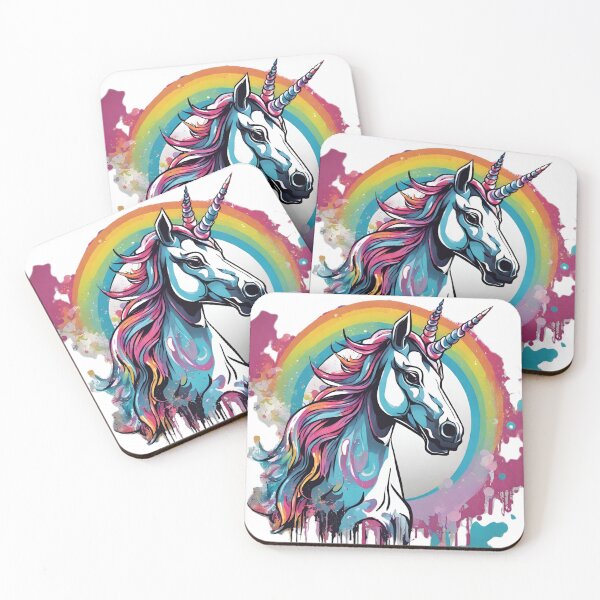 Item preview, Rainbow Splash Unicorn designed and sold by BakaDoodles.