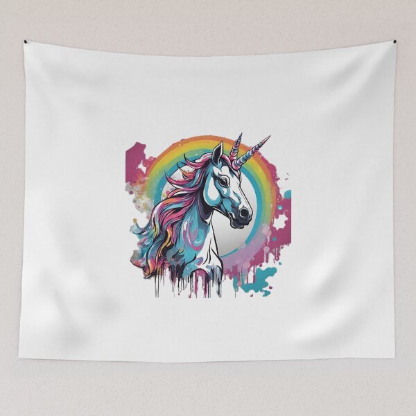 Item preview, Rainbow Splash Unicorn designed and sold by BakaDoodles.