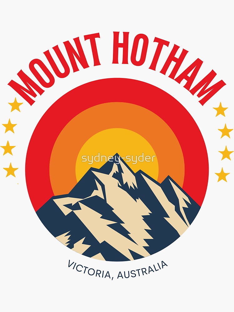 Thumbnail 3 of 3, Sticker, Mount Hotham designed and sold by sydney-syder.