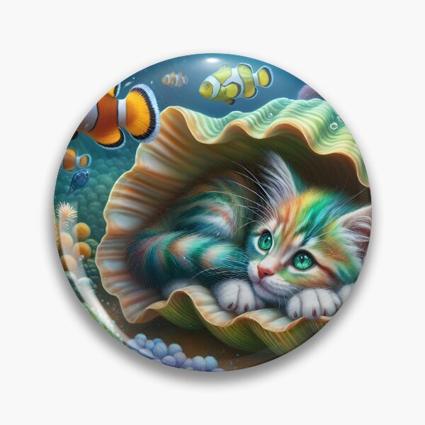 Item preview, "Coexisting Harmony: Feline and Fish Art Collection" designed and sold by MindVibe.