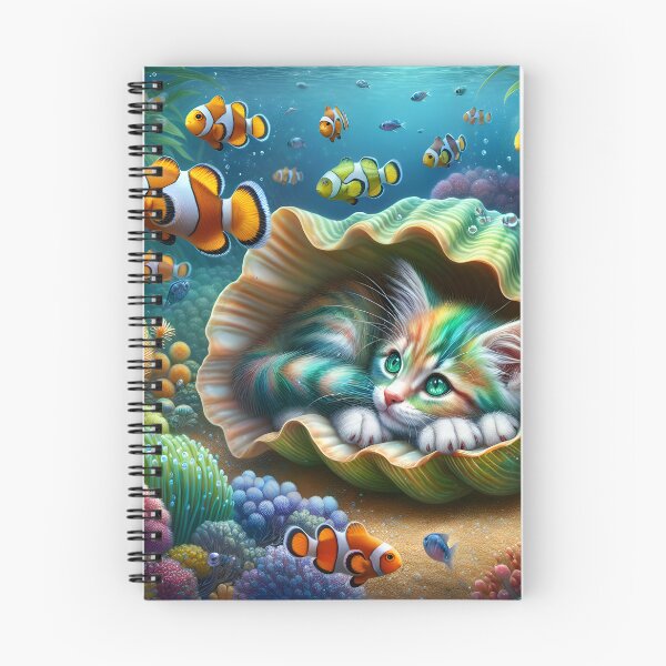 Item preview, "Coexisting Harmony: Feline and Fish Art Collection" designed and sold by MindVibe.