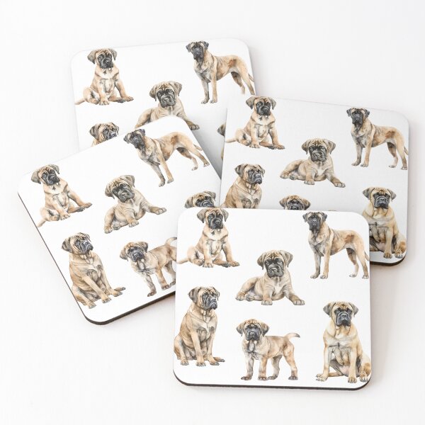 Item preview, Watercolor English Mastiff Dogs designed and sold by TheAnimalZ00.