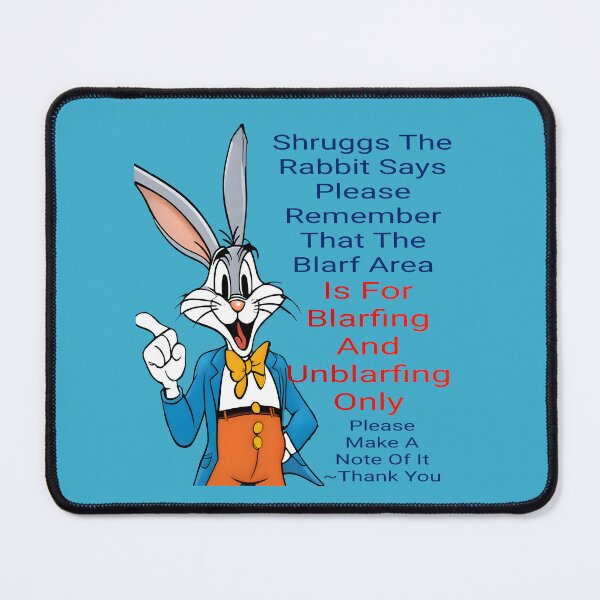 Item preview, Shruggs The Rabbit: The Blarfing Zone (No Background) designed and sold by Hall-O-Gram.
