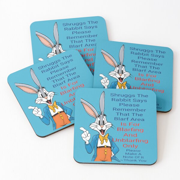 Item preview, Shruggs The Rabbit: The Blarfing Zone (No Background) designed and sold by Hall-O-Gram.