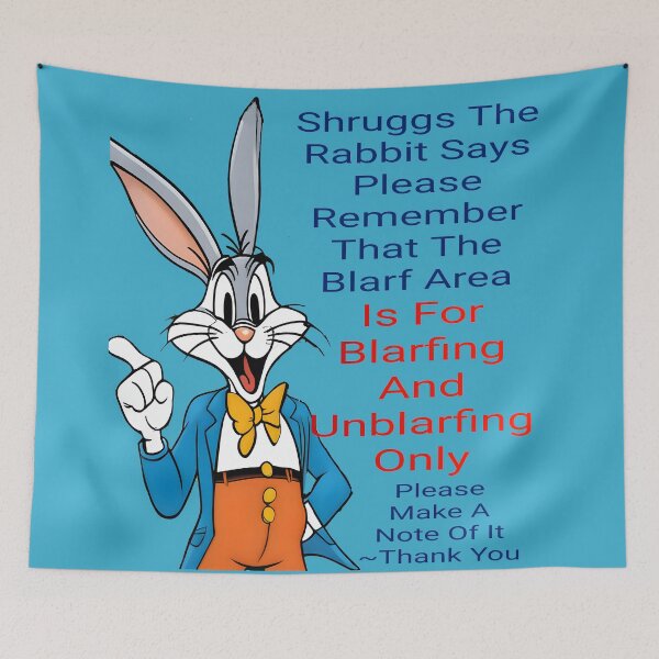 Item preview, Shruggs The Rabbit: The Blarfing Zone (No Background) designed and sold by Hall-O-Gram.