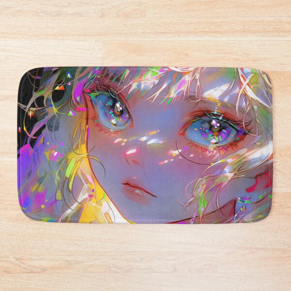 Item preview, Surreal Neon Glow Anime Girl designed and sold by bubblegoth.