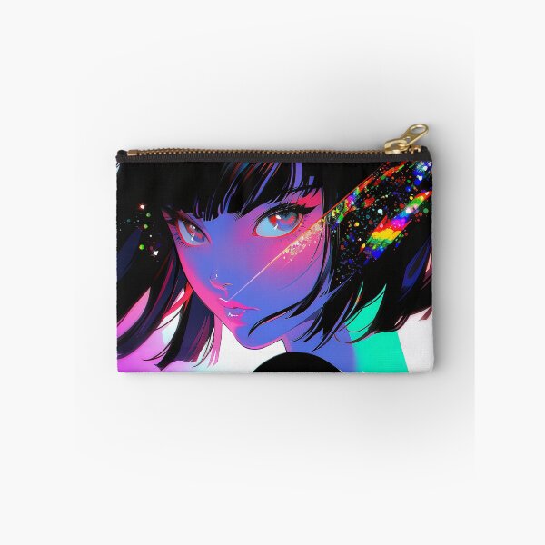 Item preview, Colorful Neon Glow Anime Girl designed and sold by bubblegoth.
