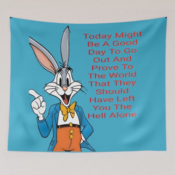 Item preview, Shruggs The Rabbit: Today's The Day (No Background) designed and sold by Hall-O-Gram.
