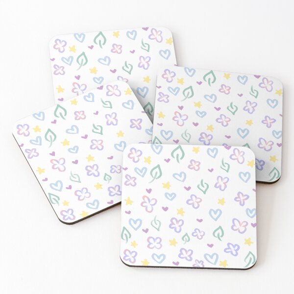 Item preview, Mini Pastel Doodles (Hearts, Stars, Leaves, and Flowers)  designed and sold by joyfulreader03.