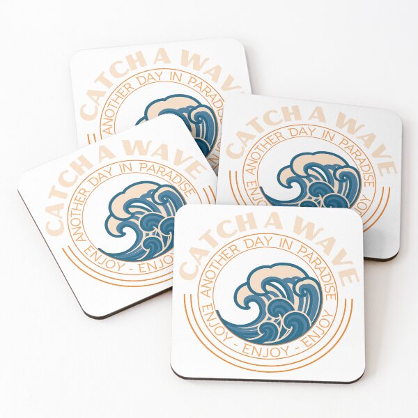 Artikelvorschau, Catch A Wave Enjoy Beach Surf T-shirt entworfen und verkauft von ThinkNature!.